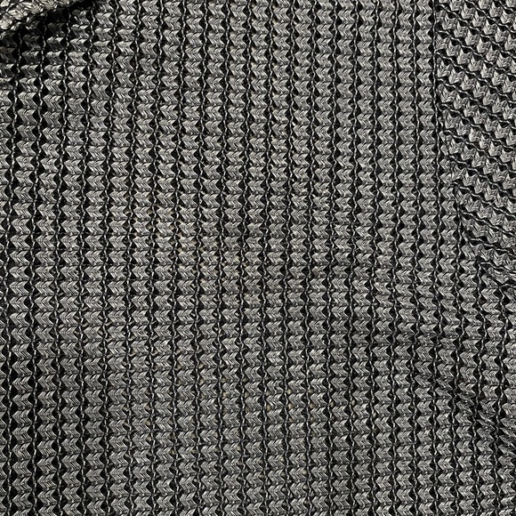 YMLA Vintage Club Shirt Semi-Translucent Metallic Waves Made in USA Men's M - Picture 3 of 8